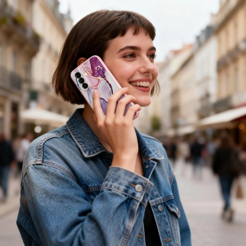 Funda Tech-Protect Icon para Samsung Galaxy A37 5G, mármol