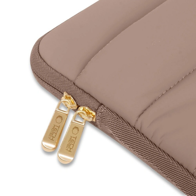 Funda para portátil Tech-Protect Fluffy 15-16", Walnut (marrón)