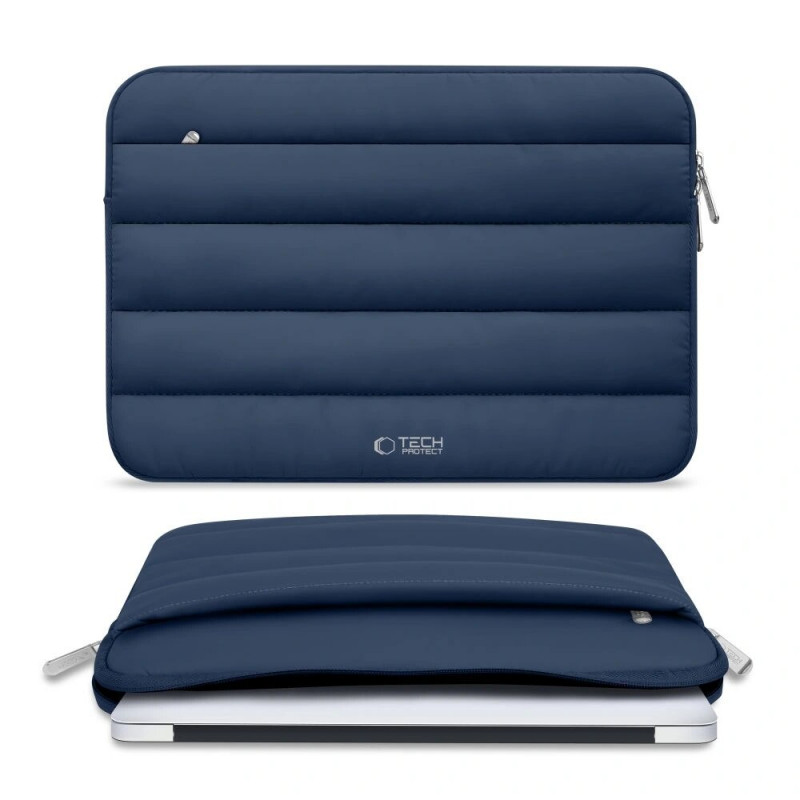 Funda para portátil Tech-Protect Fluffy 13-14" azul marino