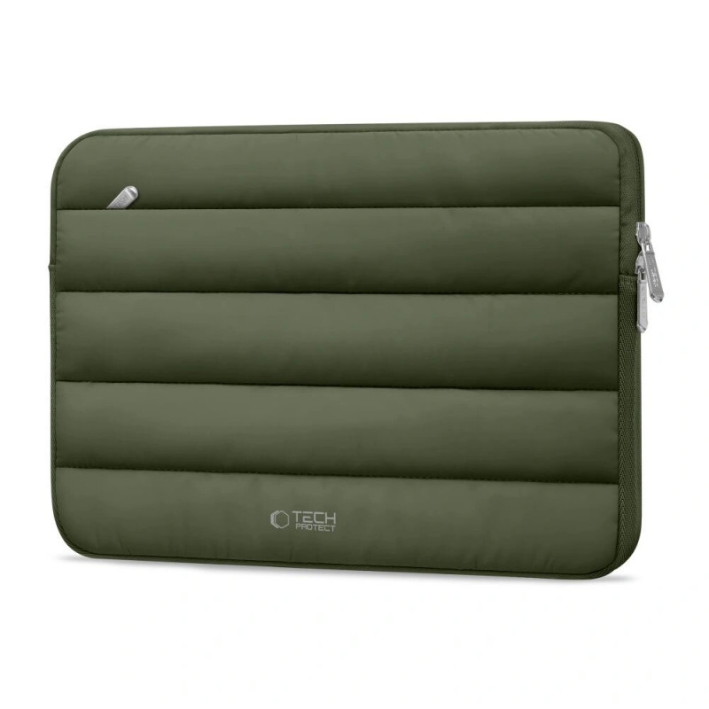Funda para portátil Tech-Protect Fluffy 15-16" verde militar