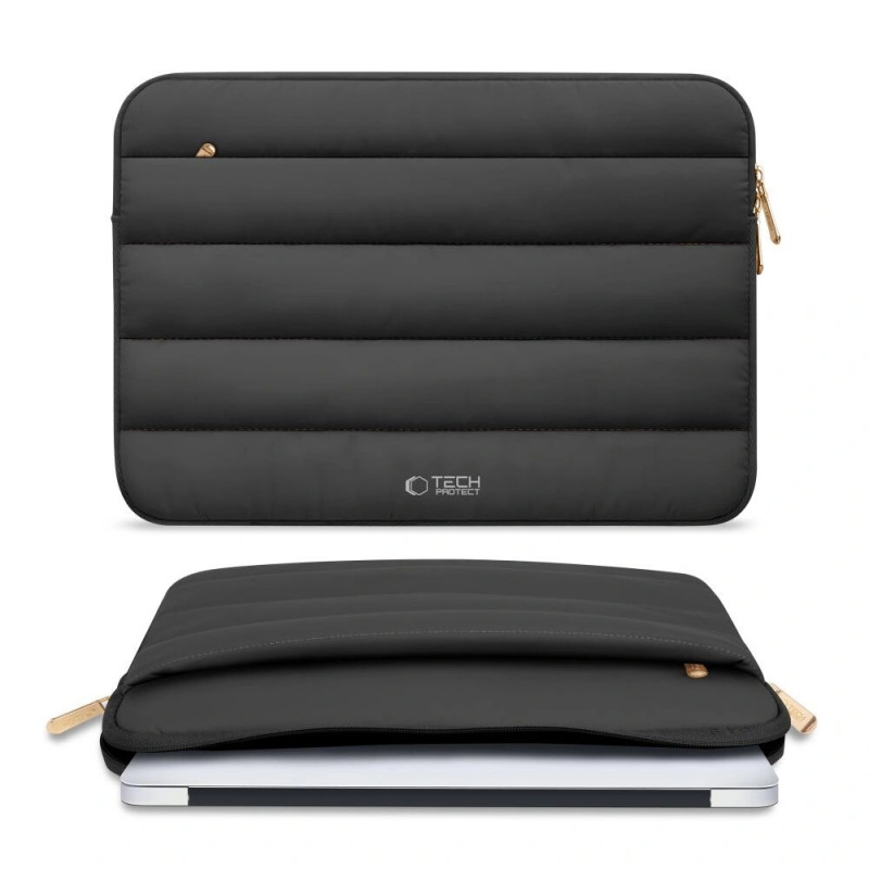 Funda para portátil Tech-Protect Fluffy 15-16", Negra