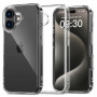 Funda Tech-Protect Flexair Hybrid para Apple iPhone 16, transparente