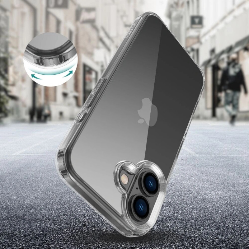 Funda Tech-Protect Flexair Hybrid para Apple iPhone 16, transparente