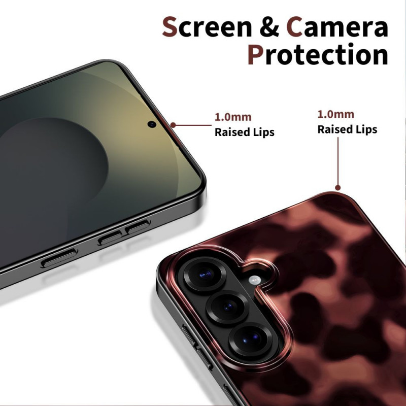 Funda Tech-Protect Lamano MagSafe para Samsung Galaxy A36 / A37 5G, negra y marrón