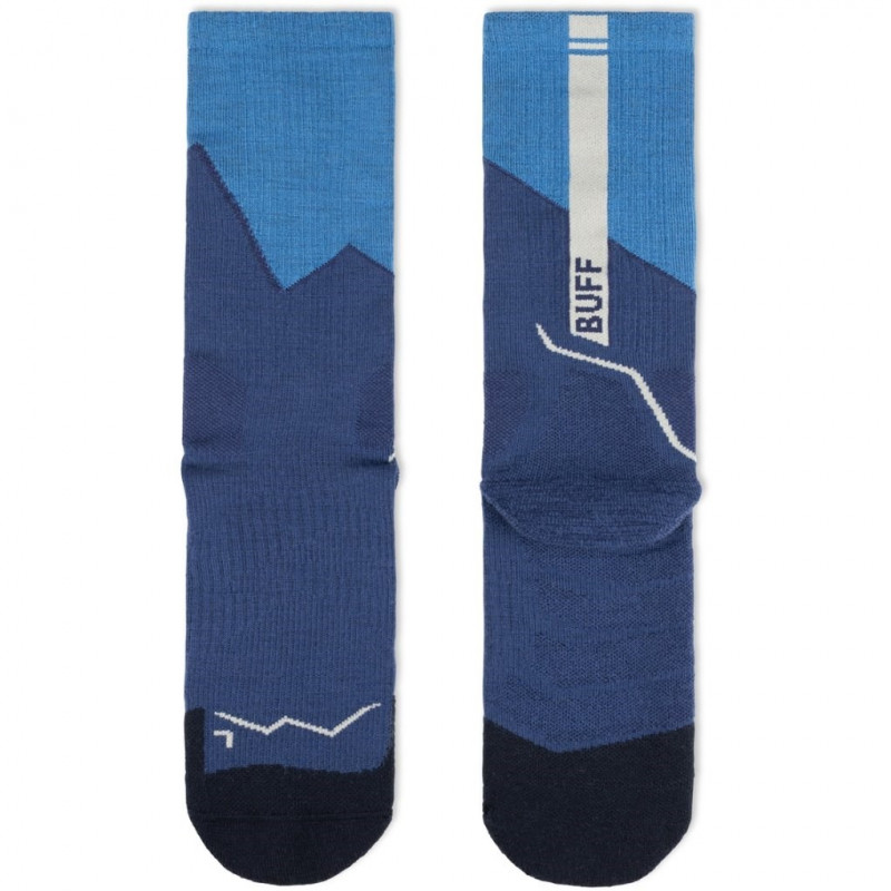 Calcetines Buff Merino MW Crew MWC1, azul, L