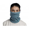 Buff Calentador de cuello multifuncional Merino Heavyweight, solid pool
