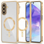 Funda MagFlex MagSafe Tech-Protect para Samsung Galaxy A27 5G, dorado brillante