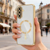 Funda MagFlex MagSafe Tech-Protect para Samsung Galaxy A27 5G, dorado brillante