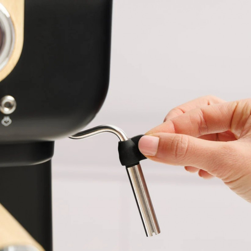 Máquina de espresso de pistón de madera Taurus Onyx Moka 1050 W 20 bar, madera/negro/plata