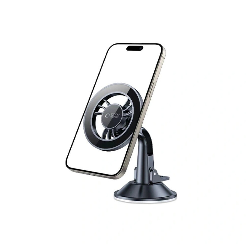 Soporte magnético corto para coche con MagSafe para salpicadero Tech-Protect N56 THP3904, Negro