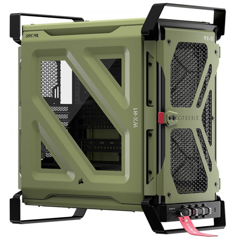 Corsair WARTHOG Performance Semitorre CC-9011350-WW, E-ATX, Panel Lateral de Cristal Templado, Verde