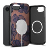 Funda Tech-Protect Lamano MagSafe para Apple iPhone 16e / 17e, marrón y morado (Velvet Night)