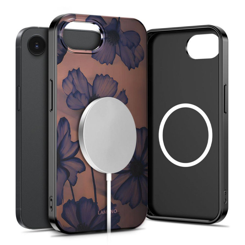 Funda Tech-Protect Lamano MagSafe para Apple iPhone 16e / 17e, marrón y morado (Velvet Night)