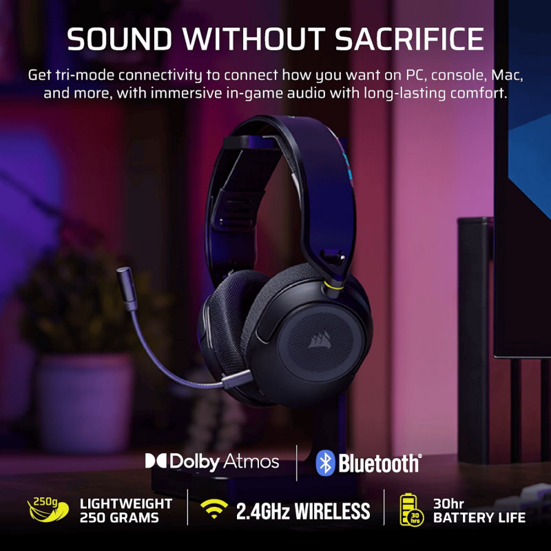 Auriculares inalámbricos Corsair HS35 V3 para PlayStation CA-9011410-WW, Carbon