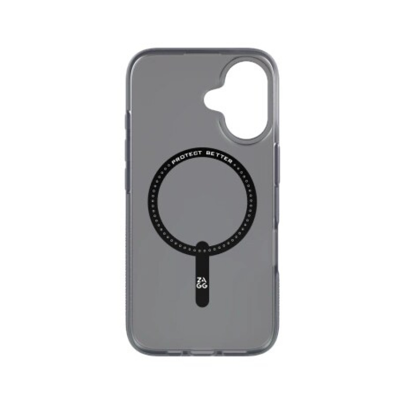 Funda trasera ZAGG Milan Snap para Apple iPhone 16 ZAG139, MagSafe, Raven Feather