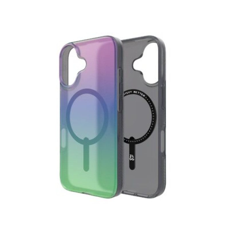 Funda trasera ZAGG Milan Snap para Apple iPhone 16 ZAG139, MagSafe, Raven Feather