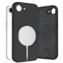 Funda Tech-Protect de silicona MagSafe para Apple iPhone 16e / 17e, negra