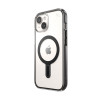 Funda Speck Presidio Perfect-Clear ClickLock & MagSafe SPK526 para Apple iPhone 15 / 14 / 13, transparente / negro esmerilado / gris pizarra