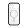 Funda Speck Presidio Perfect-Clear ClickLock & MagSafe SPK526 para Apple iPhone 15 / 14 / 13, transparente / negro esmerilado / gris pizarra