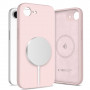 Funda Tech-Protect Silicone MagSafe para Apple iPhone 16e / 17e, rosa perla