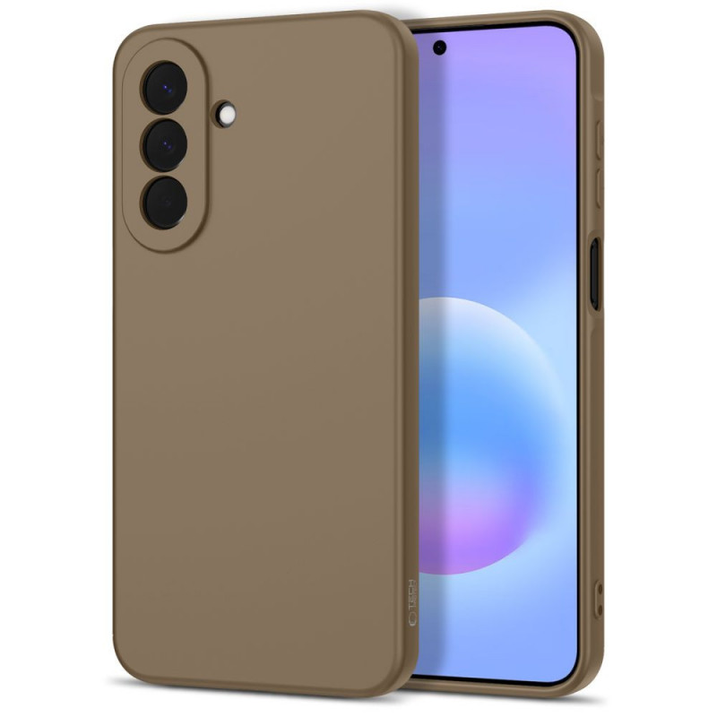 Funda de silicona Tech-Protect Icon para Samsung Galaxy A27 5G, marrón