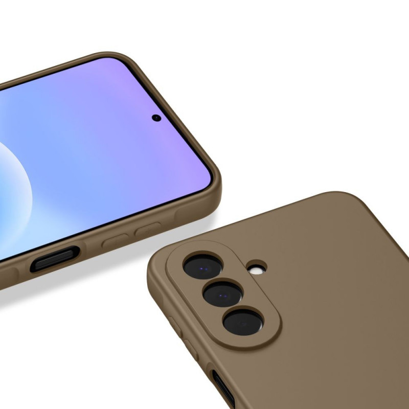 Funda de silicona Tech-Protect Icon para Samsung Galaxy A27 5G, marrón