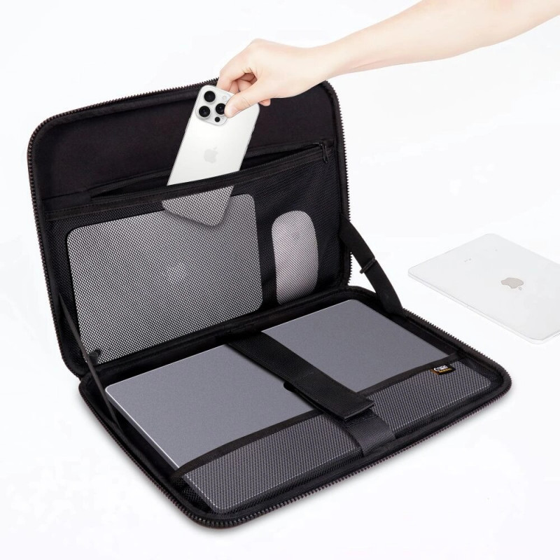 Funda para portátil Tech-Protect Kevlar Pro 13-14", Negra