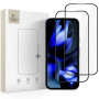 Protector de cristal templado Tech-Protect Glass Fit+ para Google Pixel 9a / 10a (2 uds.), negro