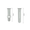 Correa de silicona Tech-Protect para Apple Watch 8 / 9 / 10 / 11 / 12 / SE / Ultra 44/45/46/49 mm, gris lunar