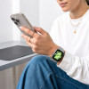 Correa de silicona Tech-Protect para Apple Watch 8 / 9 / 10 / 11 / 12 / SE / Ultra 44/45/46/49 mm, gris lunar