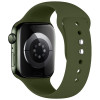 Correa de silicona Tech-Protect para Apple Watch 8 / 9 / 10 / 11 / 12 / SE / Ultra 44/45/46/49 mm, verde oliva