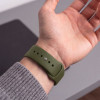 Correa de silicona Tech-Protect para Apple Watch 8 / 9 / 10 / 11 / 12 / SE / Ultra 44/45/46/49 mm, verde oliva