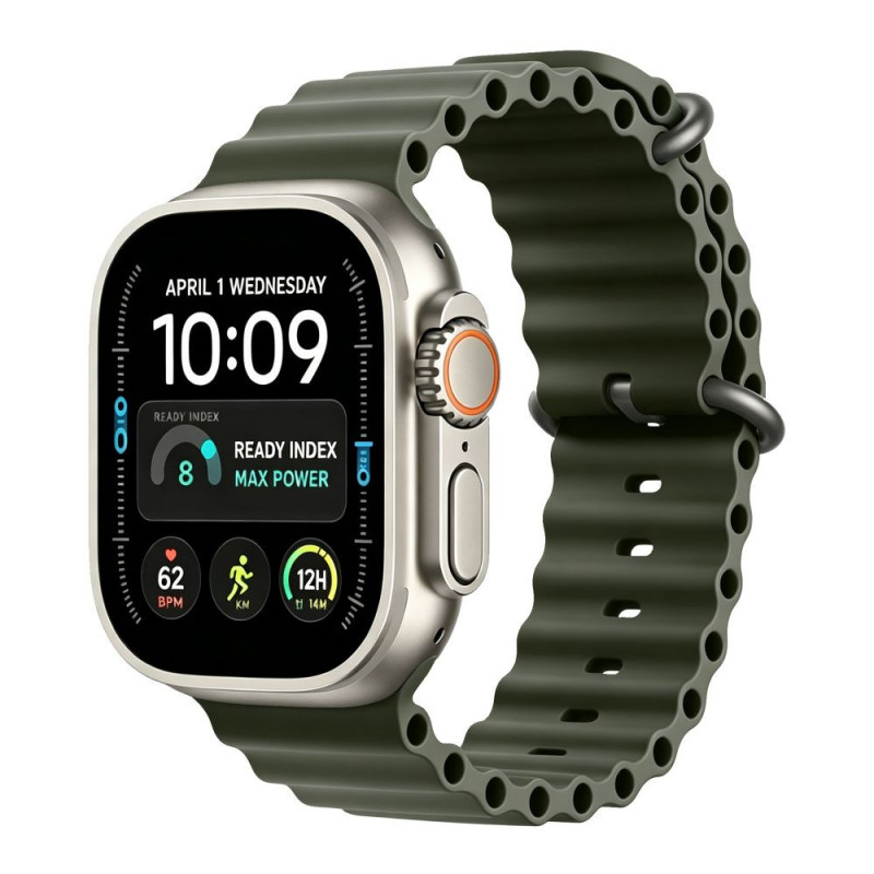 Correa Tech-Protect Iconband Pro para Apple Watch 8 / 9 / 10 / 11 / 12 / SE / Ultra 44/45/46/49 mm, verde militar
