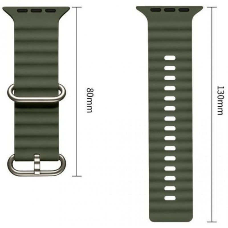 Correa Tech-Protect Iconband Pro para Apple Watch 8 / 9 / 10 / 11 / 12 / SE / Ultra 44/45/46/49 mm, verde militar