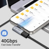 Adaptador angular USB-C Tech-Protect UltraBoost AA01, gris
