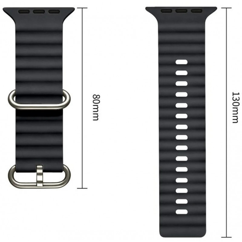 Correa Tech-Protect Iconband Pro para Apple Watch 8 / 9 / 10 / 11 / 12 / SE / Ultra 44/45/46/49 mm, gris carbón