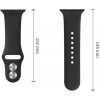 Correa de silicona Tech-Protect para Apple Watch 8 / 9 / 10 / 11 / 12 / SE / Ultra 44/45/46/49 mm, negra