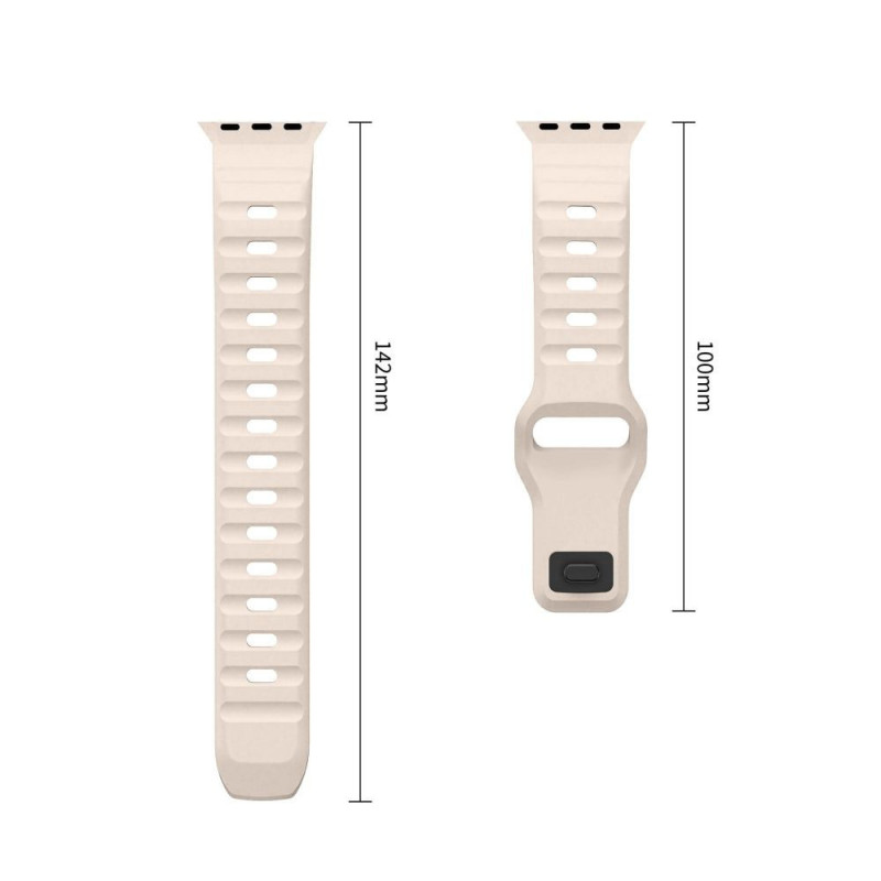 Correa Tech-Protect Silicone Line para Apple Watch 8 / 9 / 10 / 11 / 12 / SE / Ultra 44/45/46/49 mm, Stone