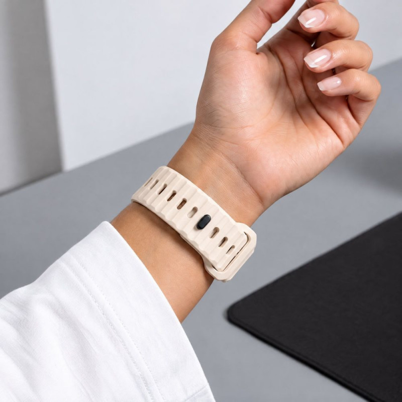 Correa Tech-Protect Silicone Line para Apple Watch 8 / 9 / 10 / 11 / 12 / SE / Ultra 44/45/46/49 mm, Stone