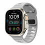 Correa Tech-Protect Silicone Line para Apple Watch 8 / 9 / 10 / 11 / 12 / SE / Ultra 44/45/46/49 mm, gris lunar