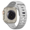 Correa Tech-Protect Silicone Line para Apple Watch 8 / 9 / 10 / 11 / 12 / SE / Ultra 44/45/46/49 mm, gris lunar