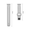 Correa Tech-Protect Silicone Line para Apple Watch 8 / 9 / 10 / 11 / 12 / SE / Ultra 44/45/46/49 mm, gris lunar