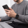 Correa Tech-Protect Silicone Line para Apple Watch 8 / 9 / 10 / 11 / 12 / SE / Ultra 44/45/46/49 mm, negra