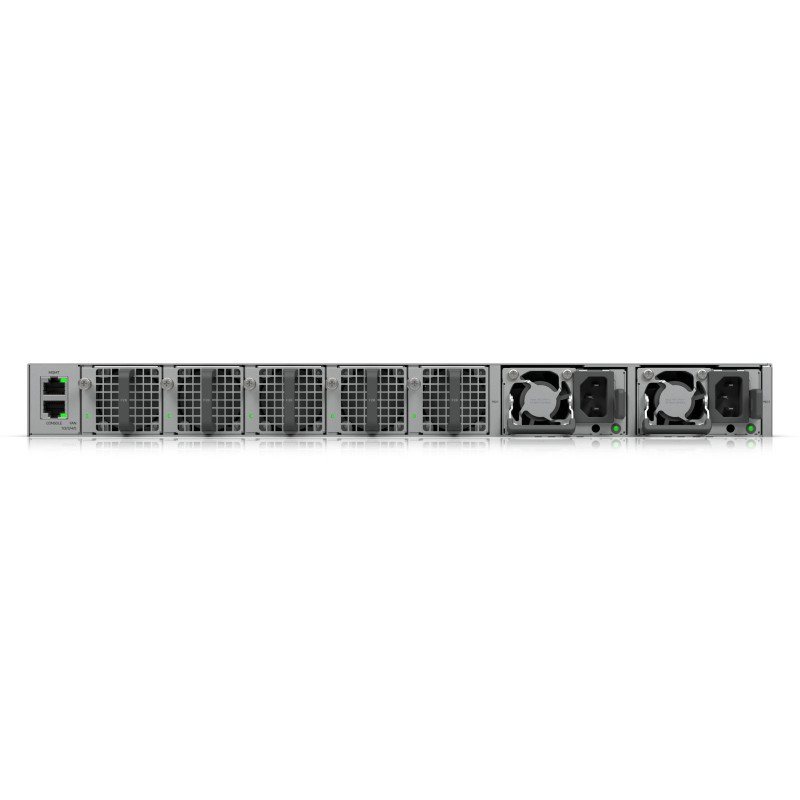 Ubiquiti UniFi Switch 32x QSFP28 100 Gbit, gestionado, montaje en rack de 19", pantalla táctil de 1.3"