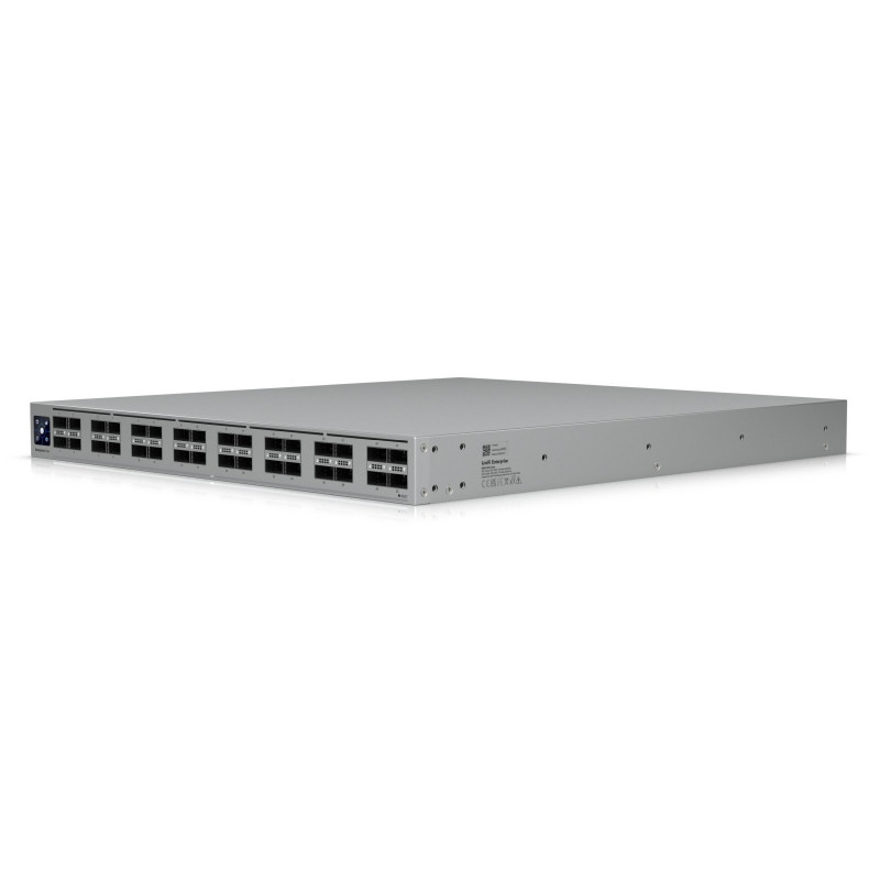 Ubiquiti UniFi Switch 32x QSFP28 100 Gbit, gestionado, montaje en rack de 19", pantalla táctil de 1.3"