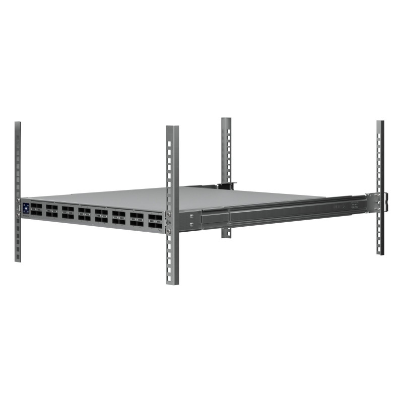 Ubiquiti UniFi Switch 32x QSFP28 100 Gbit, gestionado, montaje en rack de 19", pantalla táctil de 1.3"