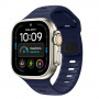 Correa Tech-Protect Silicone Line para Apple Watch 8 / 9 / 10 / 11 / 12 / SE / Ultra 44/45/46/49 mm, azul Atlantic Blue