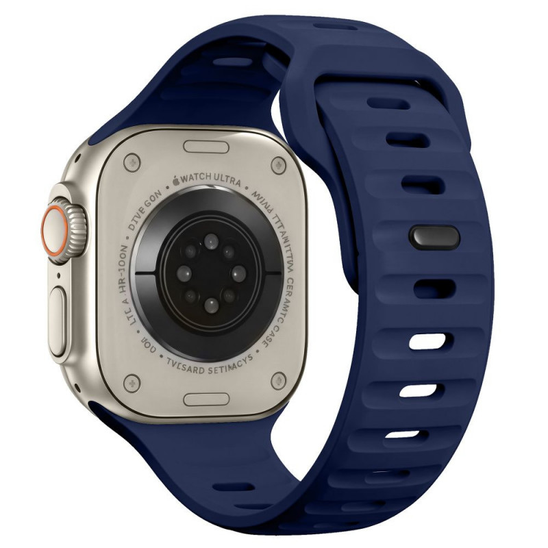 Correa Tech-Protect Silicone Line para Apple Watch 8 / 9 / 10 / 11 / 12 / SE / Ultra 44/45/46/49 mm, azul Atlantic Blue