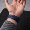 Correa Tech-Protect Silicone Line para Apple Watch 8 / 9 / 10 / 11 / 12 / SE / Ultra 44/45/46/49 mm, azul Atlantic Blue