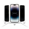 Tech-Protect Anti Spy Glass Pro+ Vidrio Templado de Privacidad para Apple iPhone 17e / 16e / 14 / 13 Pro / 13 (2 uds), Negro